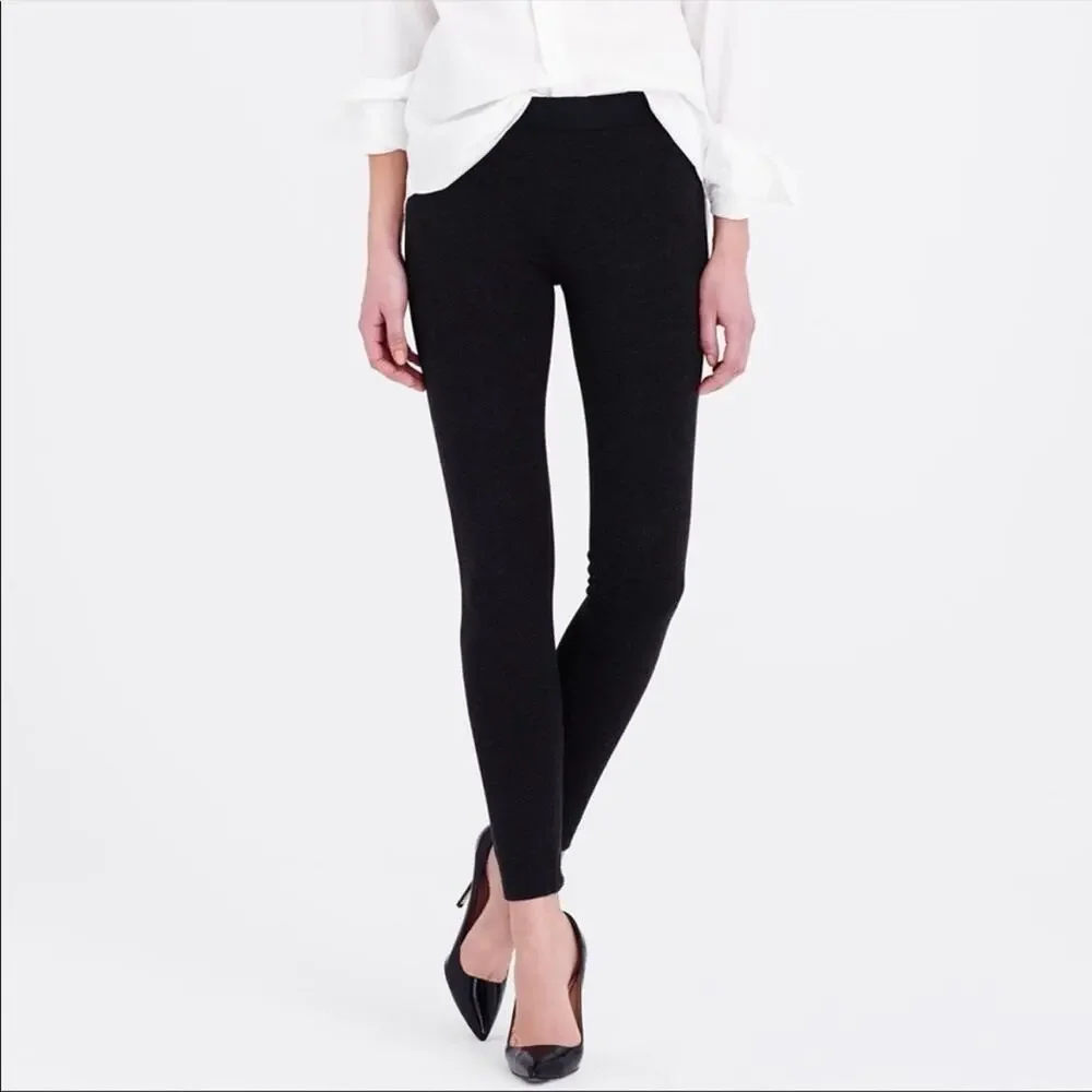J.Crew The Gigi Pant Black Skinny Stretch Side‎ Zip Size 2
